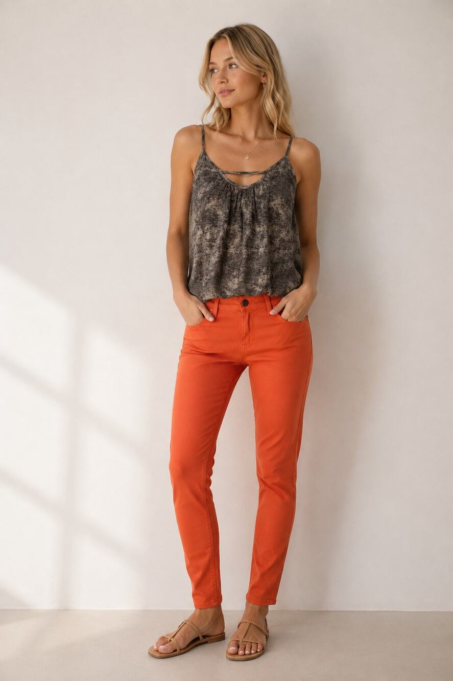 Bullhead Pac Sun Skinny Coral Denim Legging Jeans Sz 3